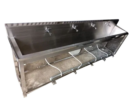 Grey Foot Operated Hand Wash Sink